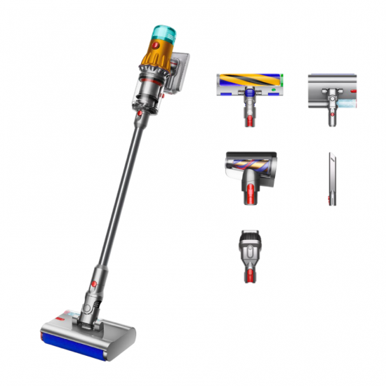 Пылесос Dyson V12S Detect Slim Submarine, Yellow / Nickel