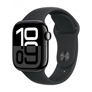 Часы Apple Watch Series 10 46mm Jet Black Aluminium Case With Black Sport Loop