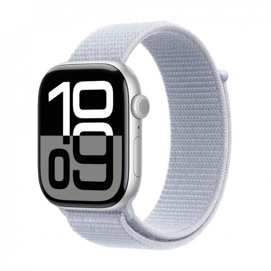 Часы Apple Watch Series 10 42mm Silver Aluminium Case With Blue Sport Loop