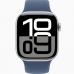 Часы Apple Watch Series 10 42mm Silver Aluminium Case With Denim Sport Band S/M