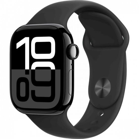 Часы Apple Watch Series 10 42mm Slate Titanium Case With Black Sport Band M/L