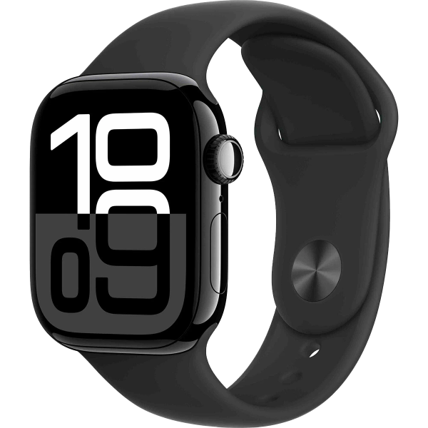 Часы Apple Watch Series 10 42mm Slate Titanium Case With Black Sport Band M/L