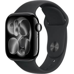 Часы Apple Watch Series 11 46mm Jet Black Aluminium Case With Black Sport Band M/L