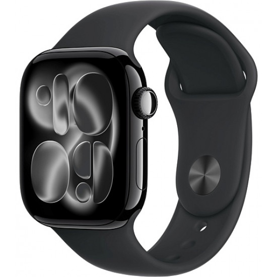 Часы Apple Watch Series 11 42mm Jet Black Aluminium Case With Black Sport Band M/L