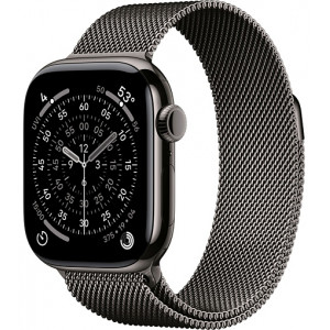 Часы Apple Watch Series 11 46mm Slate Titanium Case With Slate Milanese Loop M/L