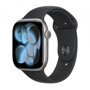 Часы Apple Watch Series 11 46mm Space Gray Aluminium Case With Black Sport Band M/L