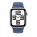 Часы Apple Watch Series SE 2023 40mm Silver Aluminium Case with Denim Sport Band S/M