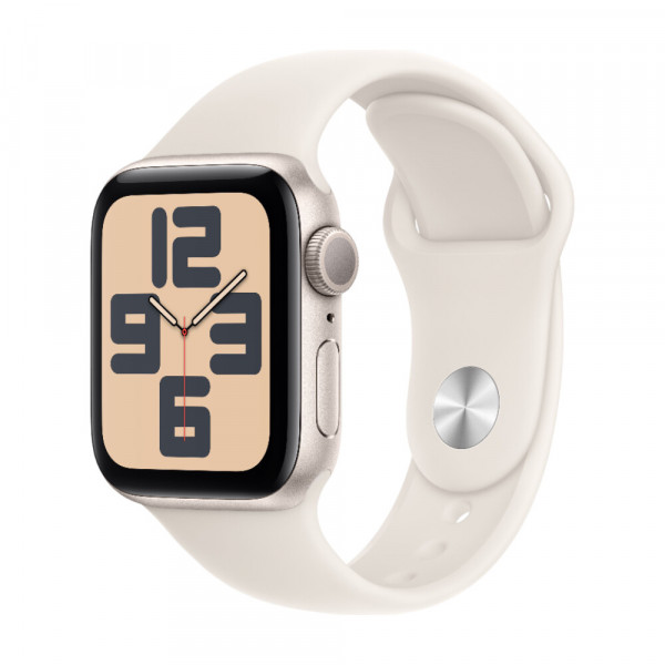 Часы Apple Watch Series SE 2024 44mm Aluminium Case, Starlight Sport Band M/L