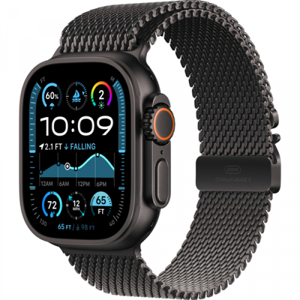 Часы Apple Watch Ultra 2 49mm Black Titanium Case With S Black Milanese Loop