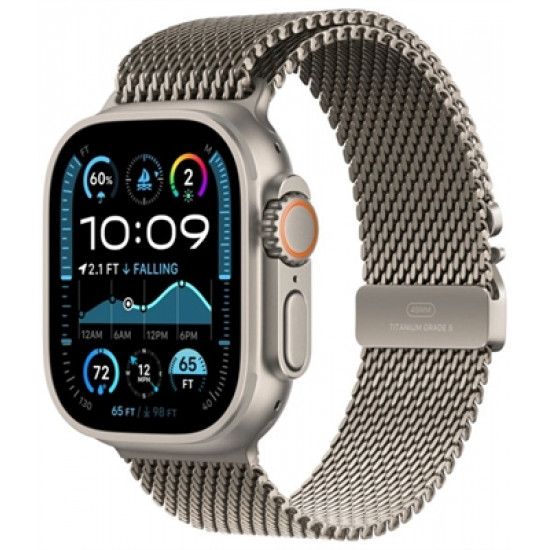 Часы Apple Watch Ultra 2 49mm Natural Titanium Case With S Natural Milanese Loop