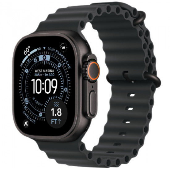 Часы Apple Watch Ultra 3 2025 49mm Black Titanium Case With Black Ocean Band