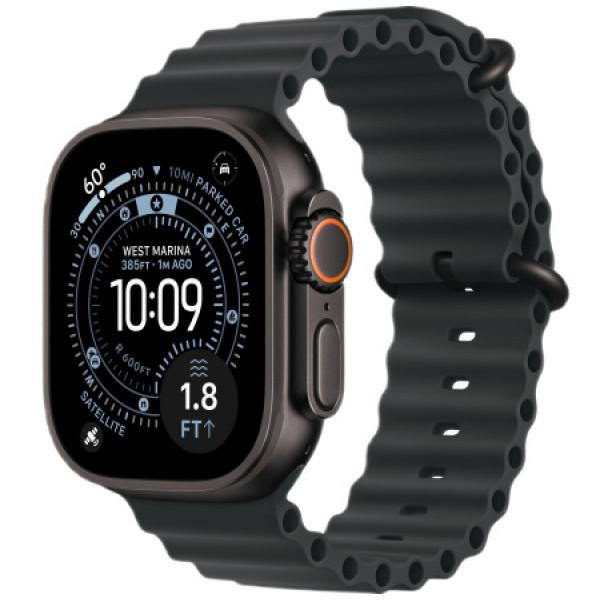 Часы Apple Watch Ultra 3 2025 49mm Black Titanium Case With Black Ocean Band