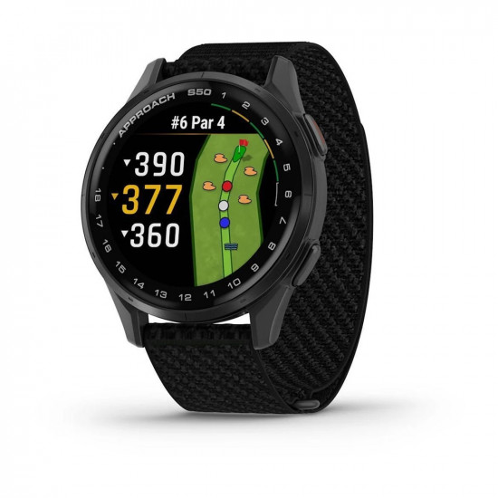 Часы Garmin Approach S50, 43mm, Black ComfortFit Nylon Band (010-03010-00)
