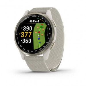 Часы Garmin Approach S50, 43mm, Ivory ComfortFit Nylon Band (010-03010-01)
