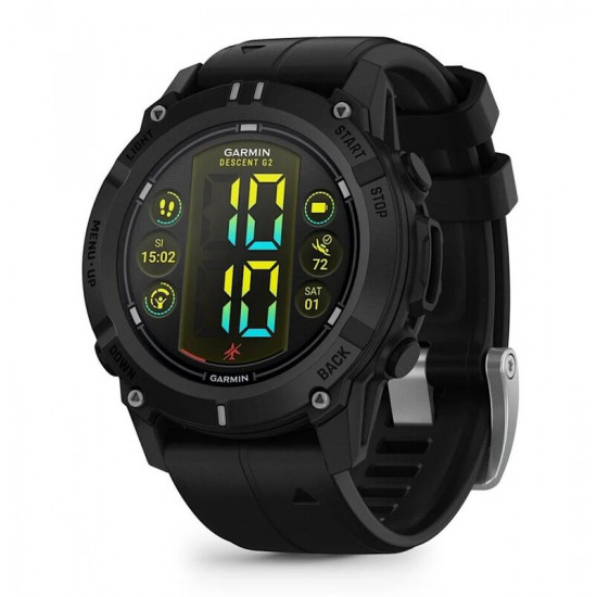 Часы Garmin Descent G2, Black with Black Silicone Band (010-02986-00)