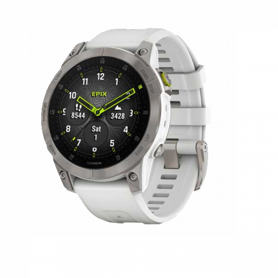 Часы Garmin Epix (Gen 2) Sapphire, 47mm, White (010-02582-21)