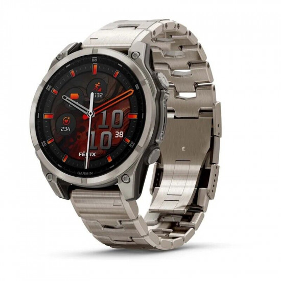 Часы Garmin Fenix 8, 47mm, Amoled Sapphire Titanium Graphite (010-02904-40)