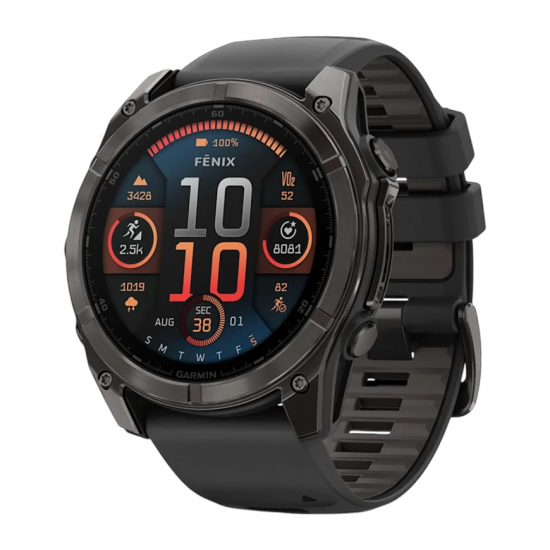 Часы Garmin Fenix 8, 51mm, Amoled Sapphire Slate Gray/Black (010-02905-00)