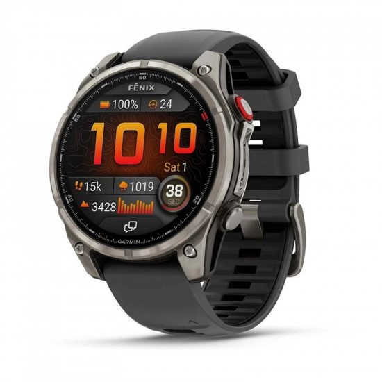 Часы Garmin Fenix 8 Pro, 47mm, Amoled Sapphire Titanium Graphite (010-03198-11)