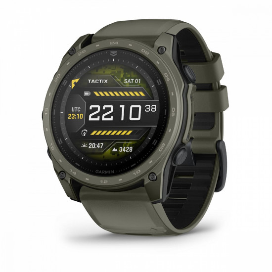 Часы Garmin Tactix 8 Amoled Sapphire, 51mm, Olive Drab Cerakote (010-04553-11)