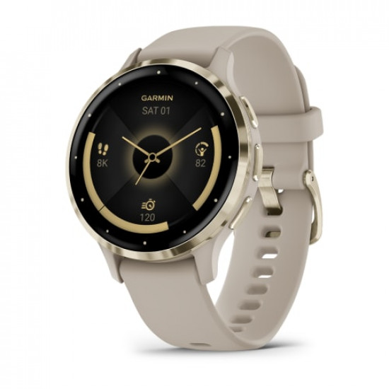 Часы Garmin Venu 3S, Soft Gold With Gray Case (010-02785-02)