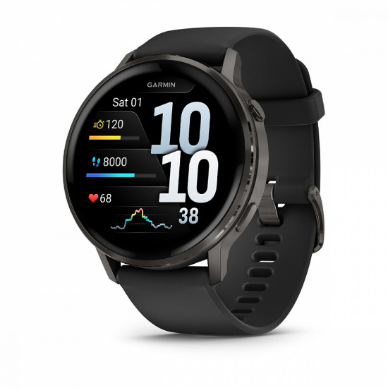 Часы Garmin Venu 4 45mm, Slate Black (010-03014-00)