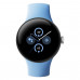 Google Pixel Watch 2, LTE, Polished Silver With Bay Active Band