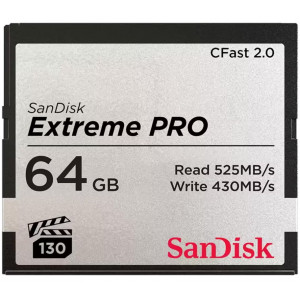 Карта памяти SanDisk 64GB Extreme PRO CFast 2.0 Memory Card (SDCFSP-064G-G46D)