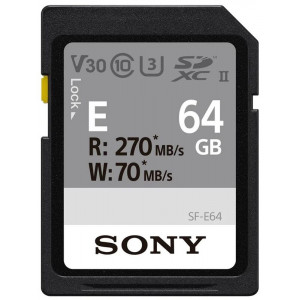 Карта памяти Sony 64GB SDXC UHS-II(CLASS 70/270W) (SF-E64/T1)