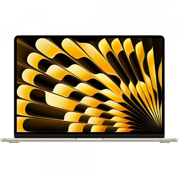 Ноутбук Apple MacBook Air 15 (M3, 8C CPU, 10C GPU, 16Gb, 256Gb SSD), MC9F4, Starlight