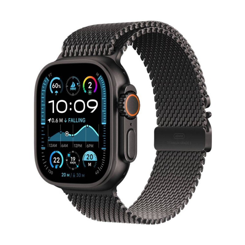 Часы Apple Watch Ultra 2 49mm Black Titanium Case With M Black Milanese Loop
