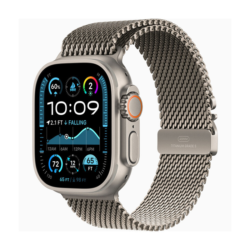 Часы Apple Watch Ultra 2 49mm Natural Titanium Case With L Natural Milanese Loop