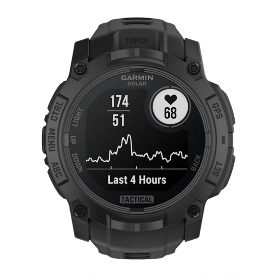 Часы Garmin Instinct 3, 50mm, Solar Tactical Edition Black with Black Band (010-03035-50)