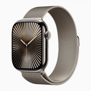 Часы Apple Watch Series 10 46mm Natural Titanium Case With Natural Milanese Loop M/L