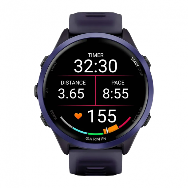 Часы Garmin Forerunner 570, 47mm, Indigo Aluminum with Translucent Imperial Purple/Indigo Band (010-02971-02)