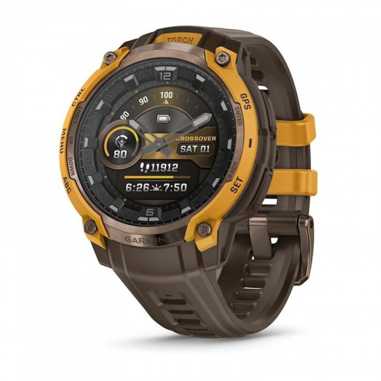 Часы Garmin Instinct, Crossover AMOLED Bronze/Sunburst Cocoa (010-03398-01)