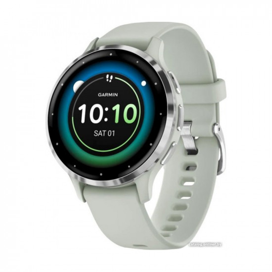 Garmin Venu 3S, Silver/Sage (010-02785-01)
