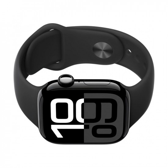Часы Apple Watch Series 11, 46mm, Jet Black Aluminium Case With Black Sport Band S/M