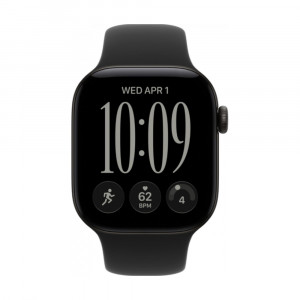 Часы Apple Watch Series 12, 42mm, Black Aluminium Case With Black Sport Band M/L