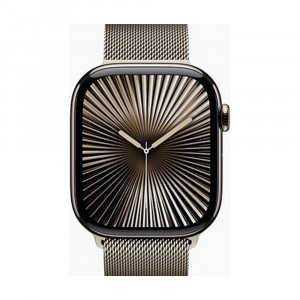 Часы Apple Watch Series 10, 46mm, Natural Titanium Case With Natural Milanese Loop M/L
