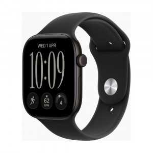 Часы Apple Watch Series 12, 42mm, Black Aluminium Case With Black Sport Band S/M