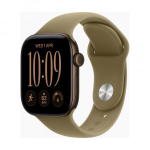 Часы Apple Watch Series 12, 42mm, Dark Bronze Aluminium Case With Olive Sport Band M/L