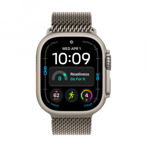 Часы Apple Watch Ultra 2, 49mm, Natural Titanium Case With Natural Milanese Loop M