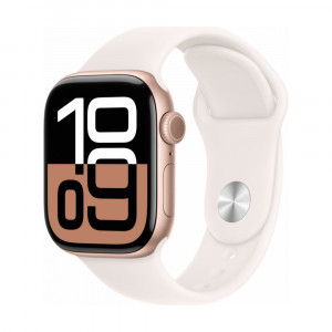 Часы Apple Watch Series 11, 46mm, Rose Gold Aluminium Case With Light Blush Sport Band S/M