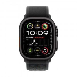 Часы Apple Watch Ultra 2, 49mm, Black Titanium Case With Black Trail Loop M/L