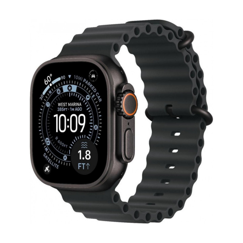 Часы Apple Watch Ultra 4 2026, 49mm, Black Titanium Case With Translucent Black Ocean Band