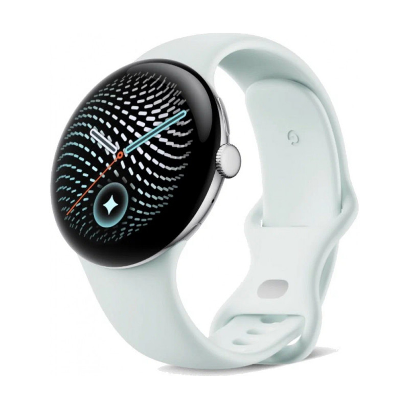 Google Pixel Watch 5, 45mm, Wi-Fi, Polished Silver/Fog
