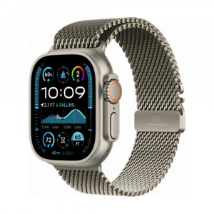 Часы Apple Watch Ultra 3 2025, 49mm, Natural Titanium Case With Natural Milanese Loop M